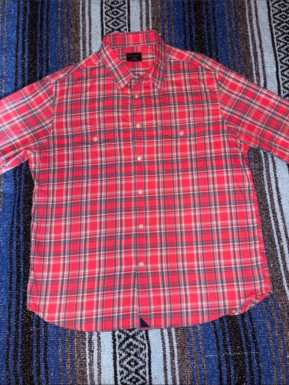 Untuckit Plaid Button Down Shirt